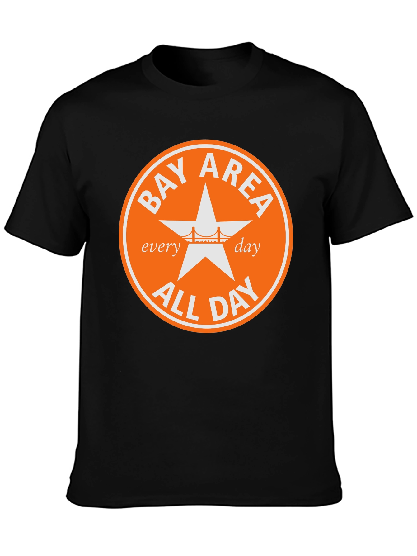 Bay Area All Day Tee - Black Graphic T-Shirt