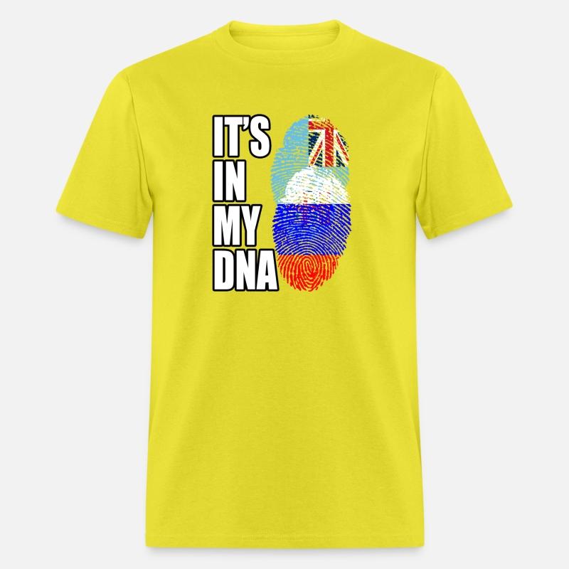 Fijian And Russian Mix Heritage DNA Flag