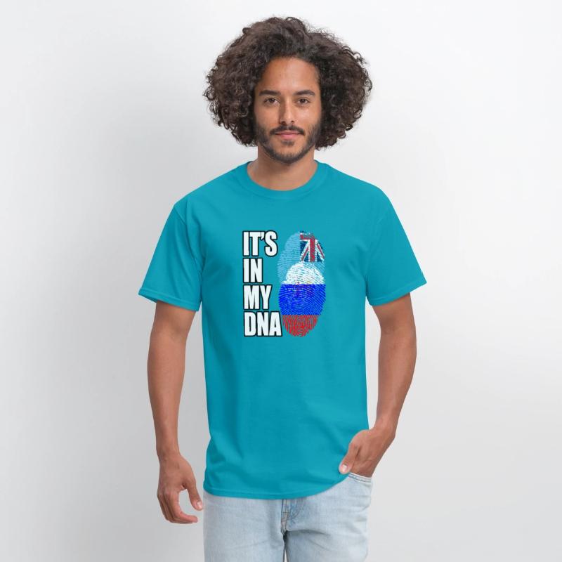 Fijian And Russian Mix Heritage DNA Flag
