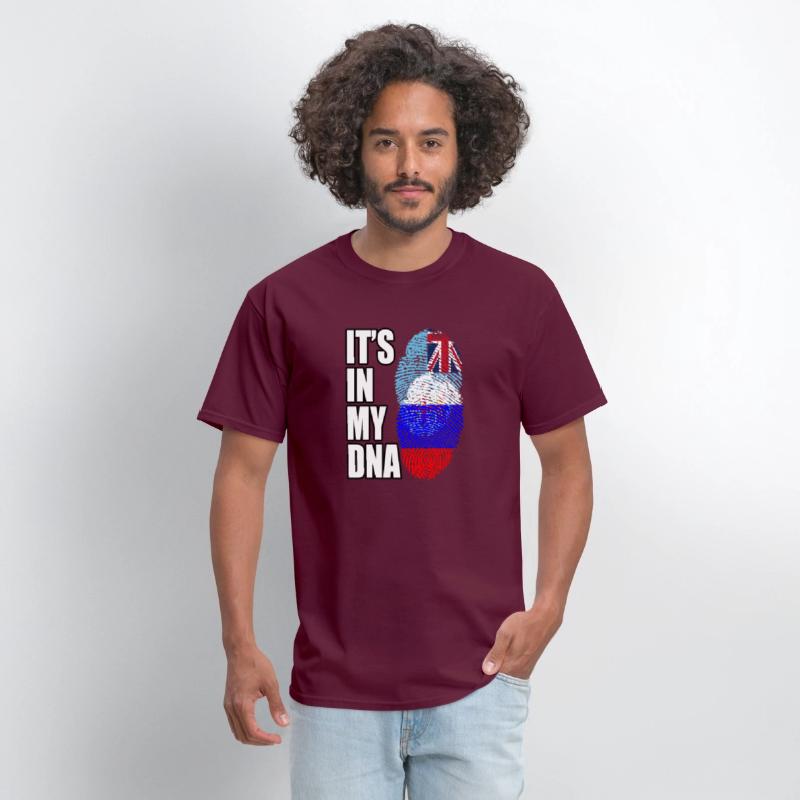 Fijian And Russian Mix Heritage DNA Flag