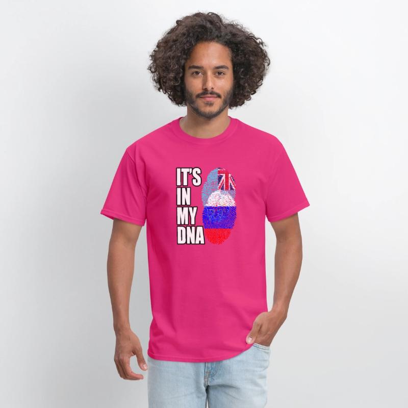 Fijian And Russian Mix Heritage DNA Flag