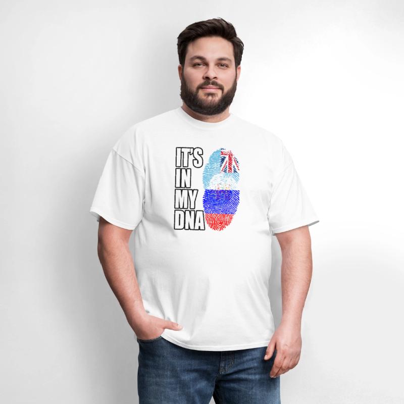 Fijian And Russian Mix Heritage DNA Flag