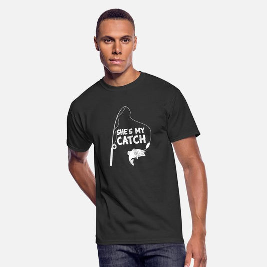 Fishing Couple She's My Catch Funny Bass Gift