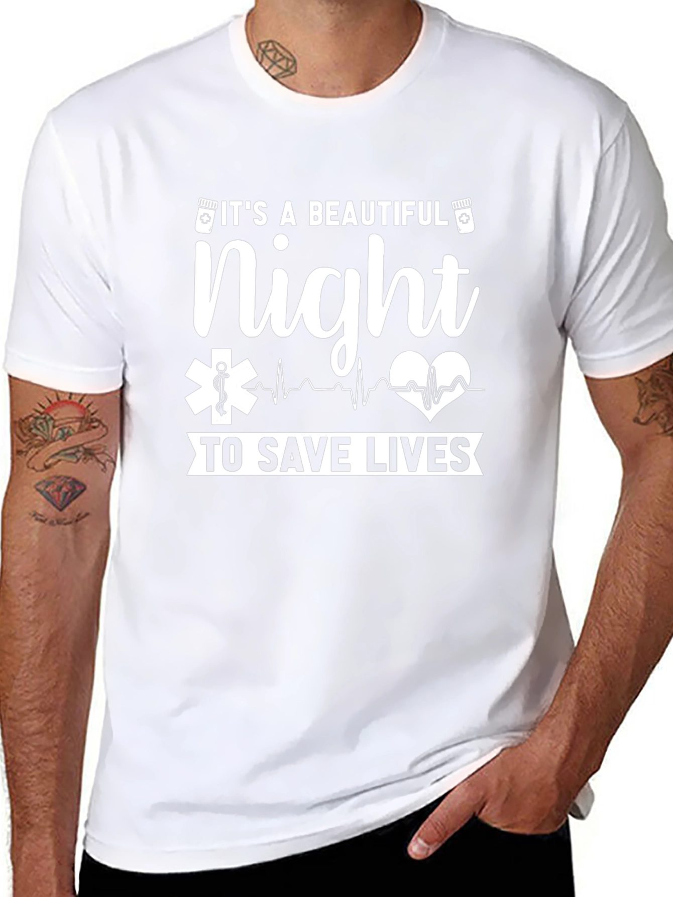 Beautiful Night To Save Lives Black T-Shirt