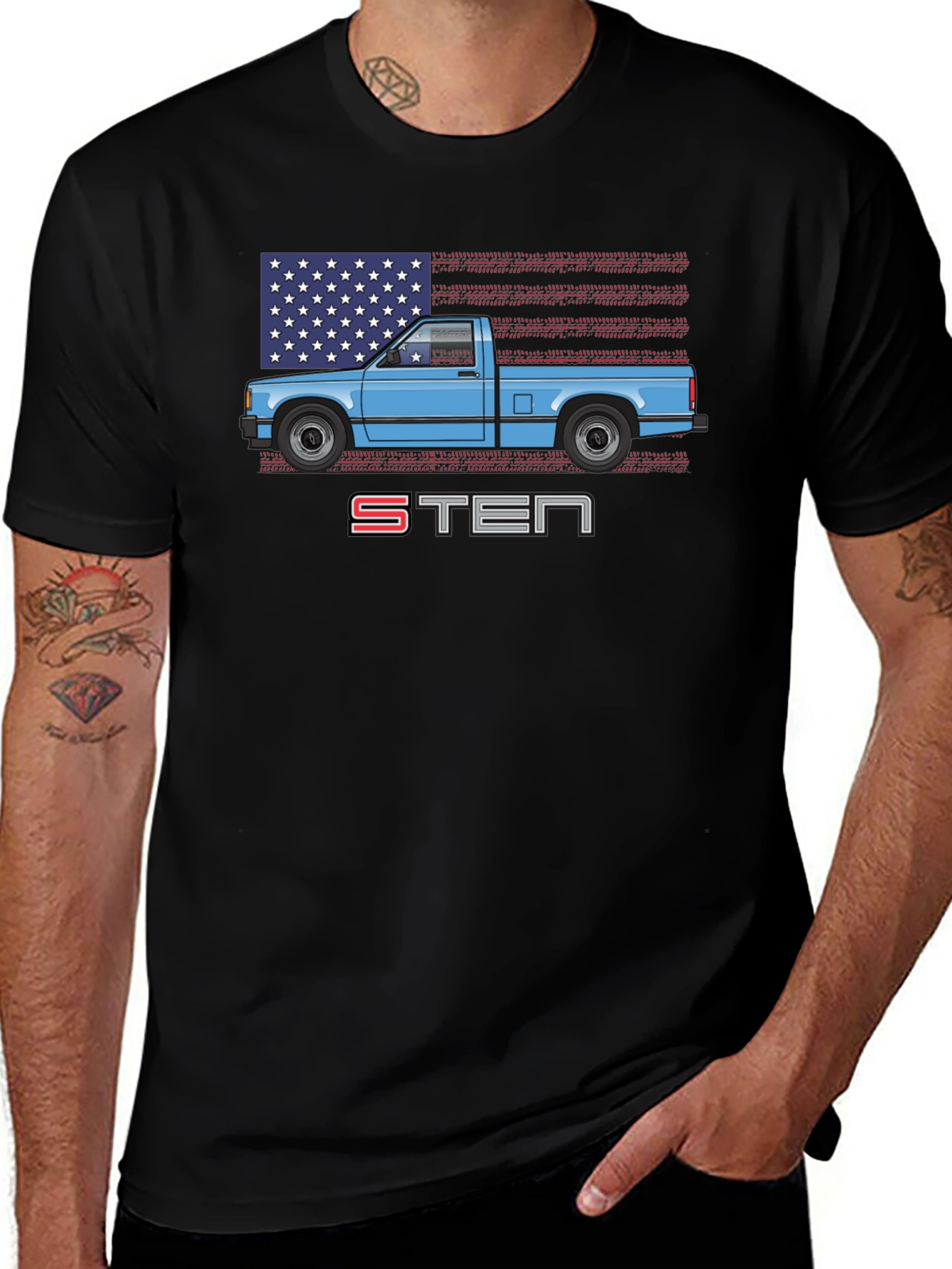 S10 Truck Graphic Tee - American Flag