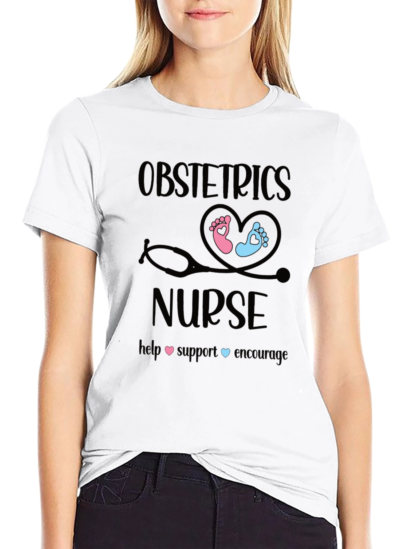 Obstetrics Nurse T-Shirt - Support Womens Health