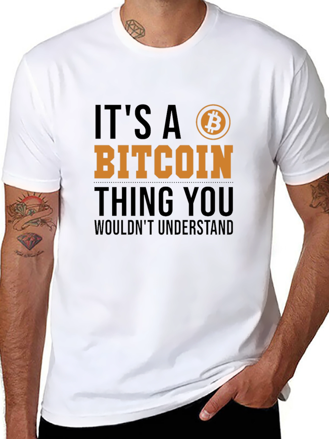 Bitcoin Thing Graphic Tee - Crypto Fan T-Shirt