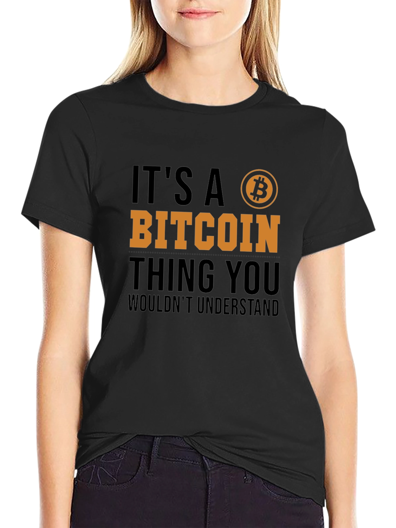 Bitcoin Thing Graphic Tee - Crypto Fan T-Shirt