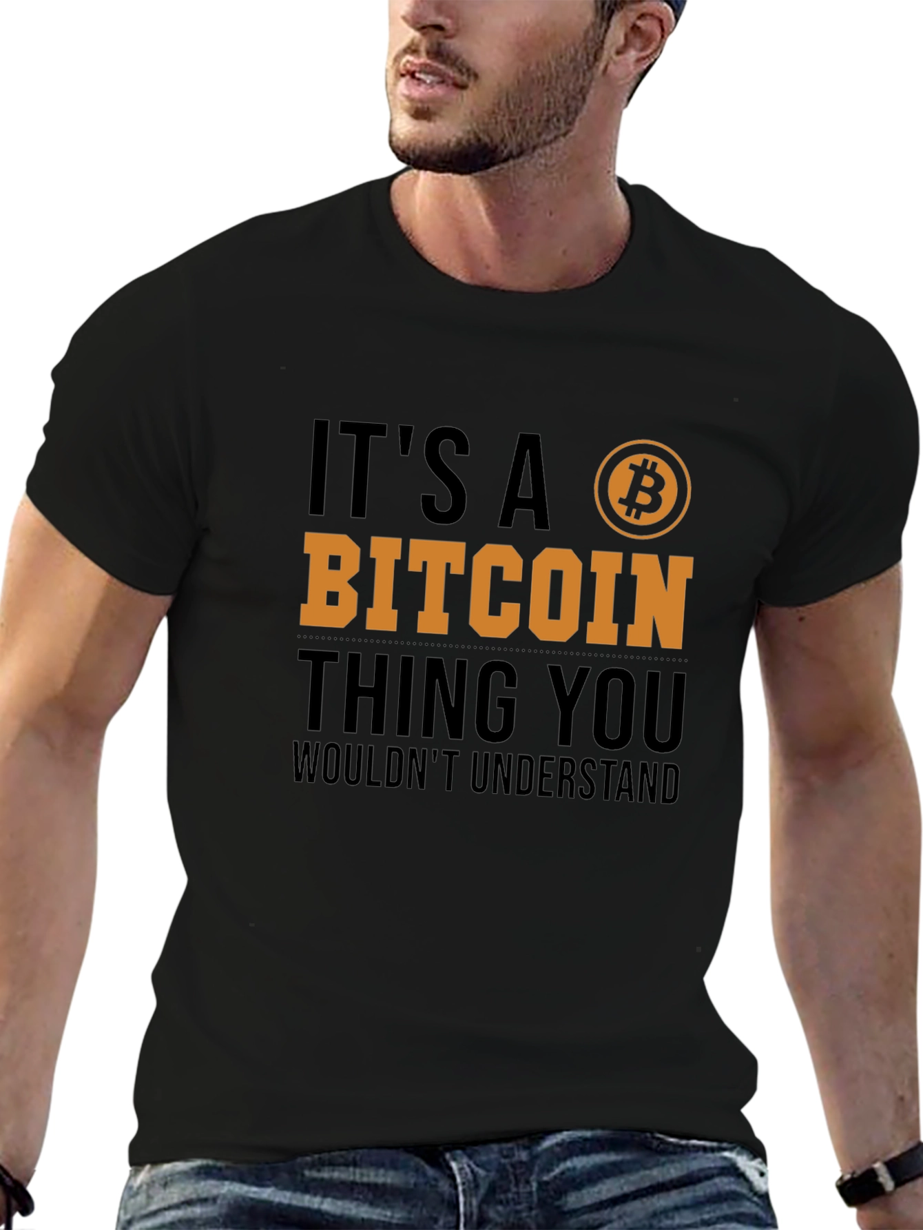 Bitcoin Thing Graphic Tee - Crypto Fan T-Shirt