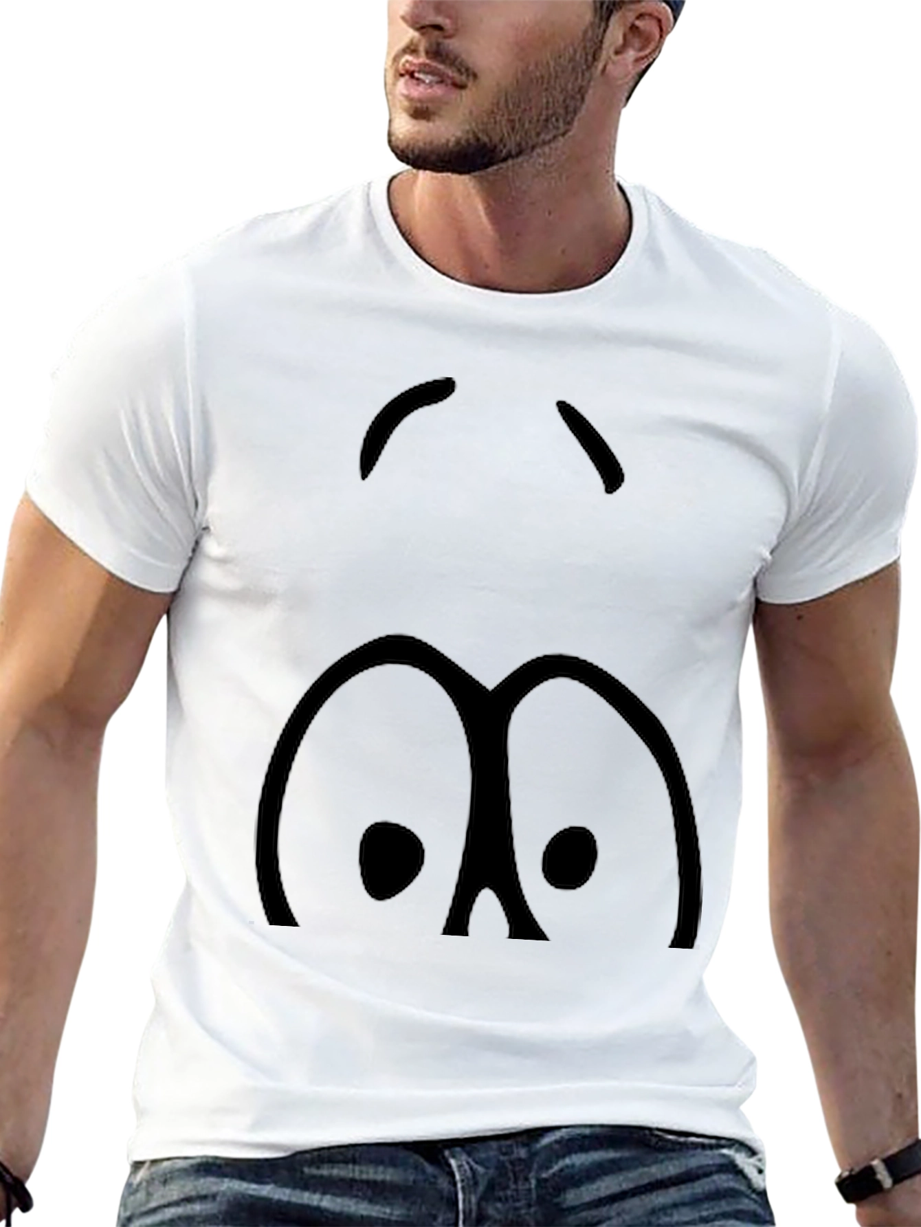 Googly Eyes Graphic T-Shirt - Black