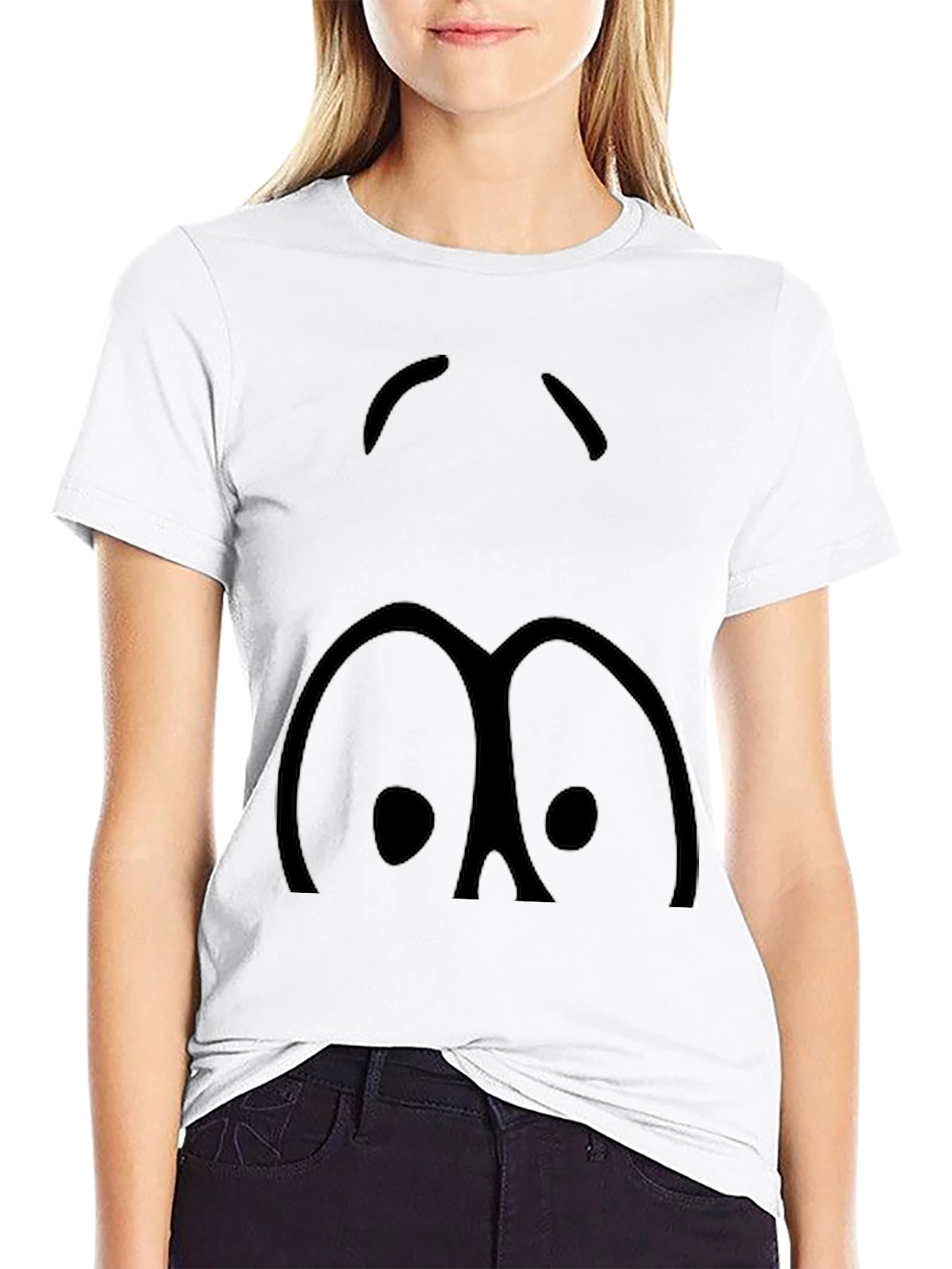 Googly Eyes Graphic T-Shirt - Black