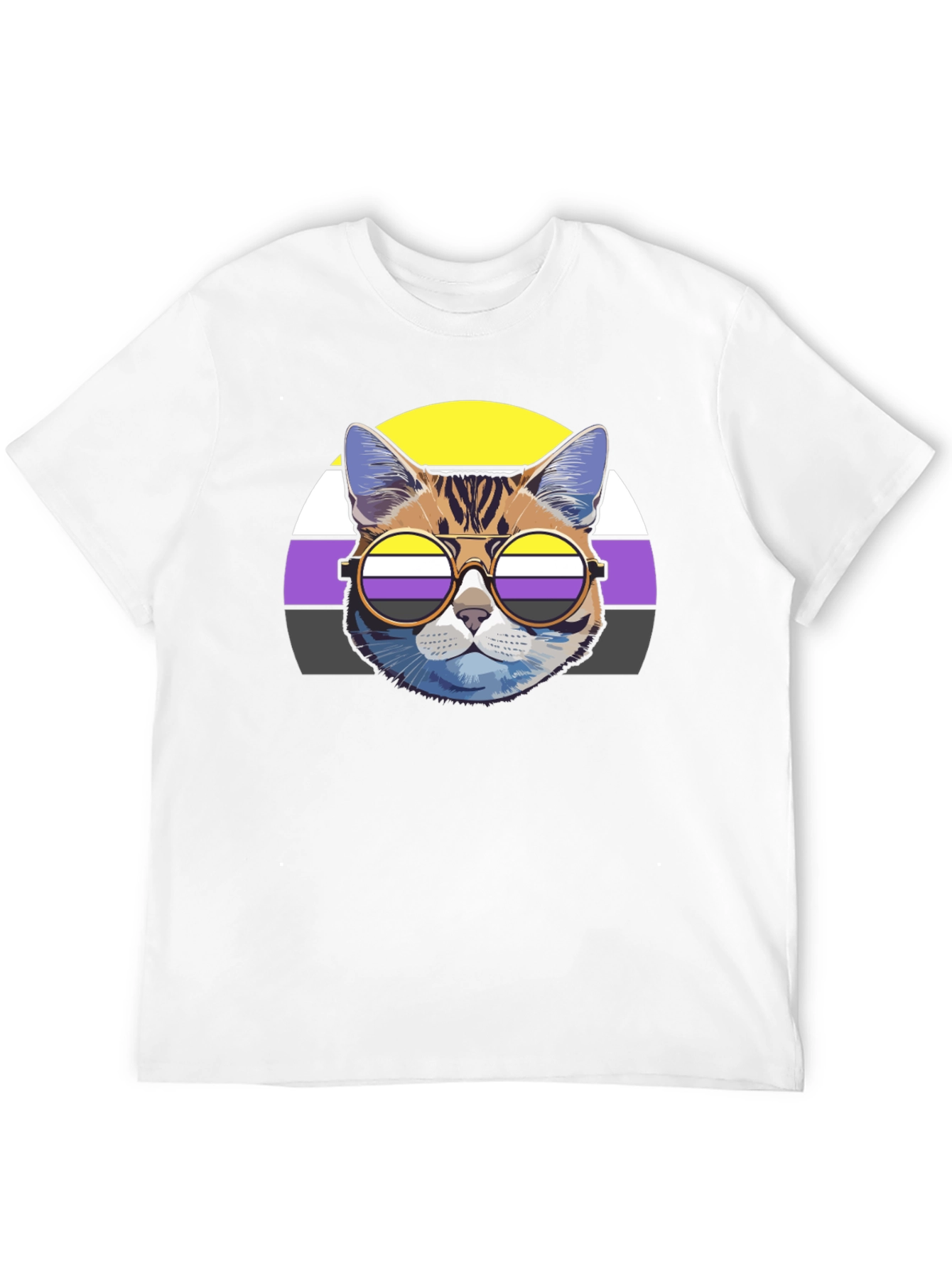 Nonbinary Cat Pride T-Shirt