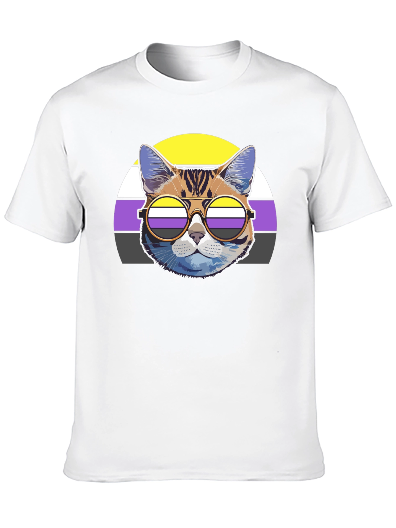 Nonbinary Cat Pride T-Shirt