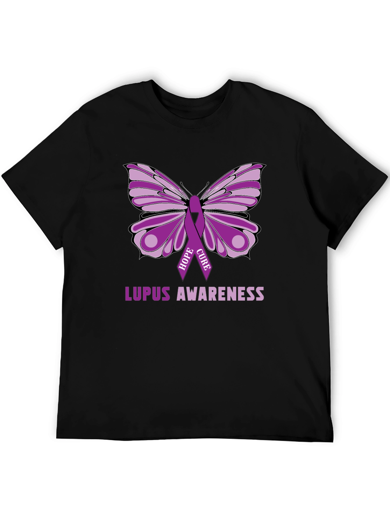 Lupus Awareness Butterfly Ribbon T-Shirt