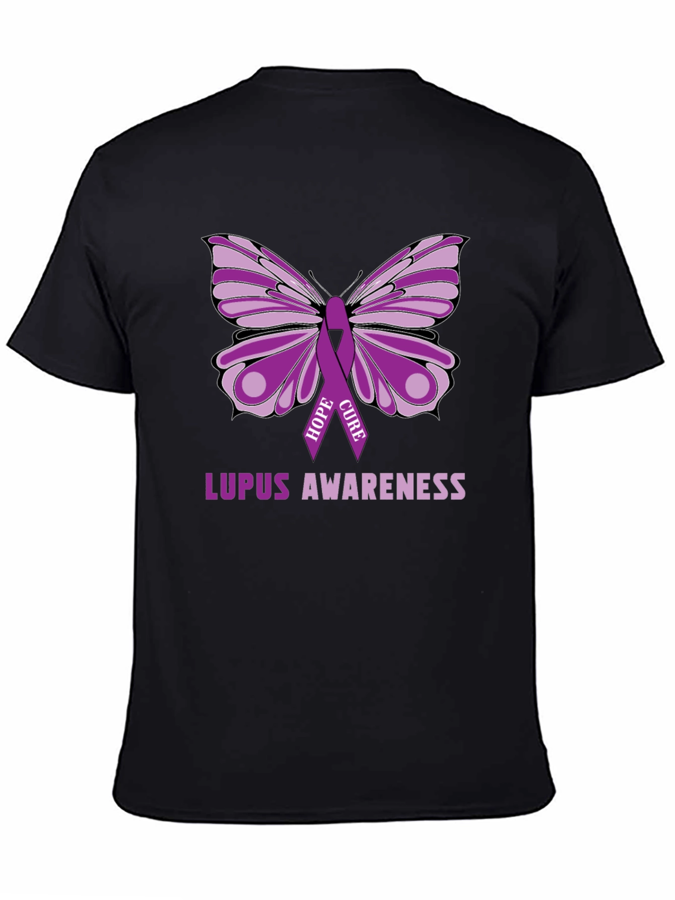Lupus Awareness Butterfly Ribbon T-Shirt