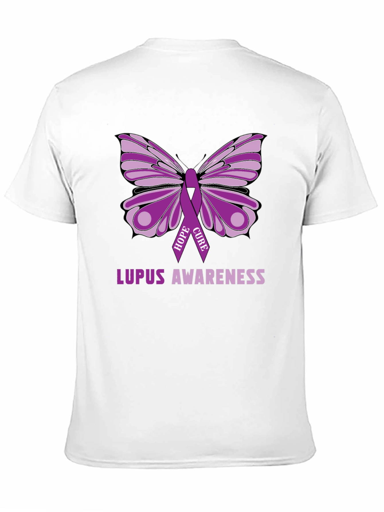 Lupus Awareness Butterfly Ribbon T-Shirt