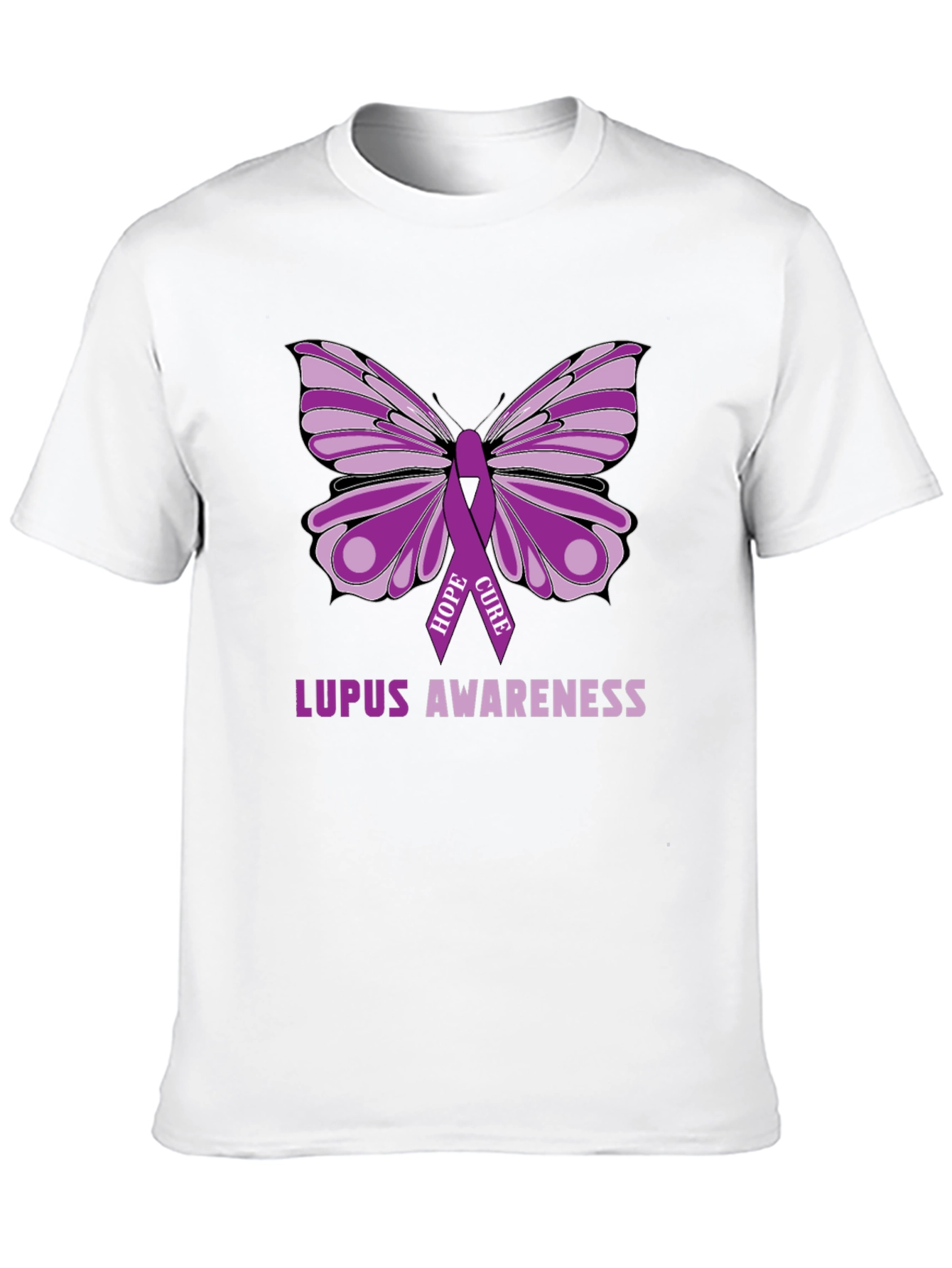 Lupus Awareness Butterfly Ribbon T-Shirt