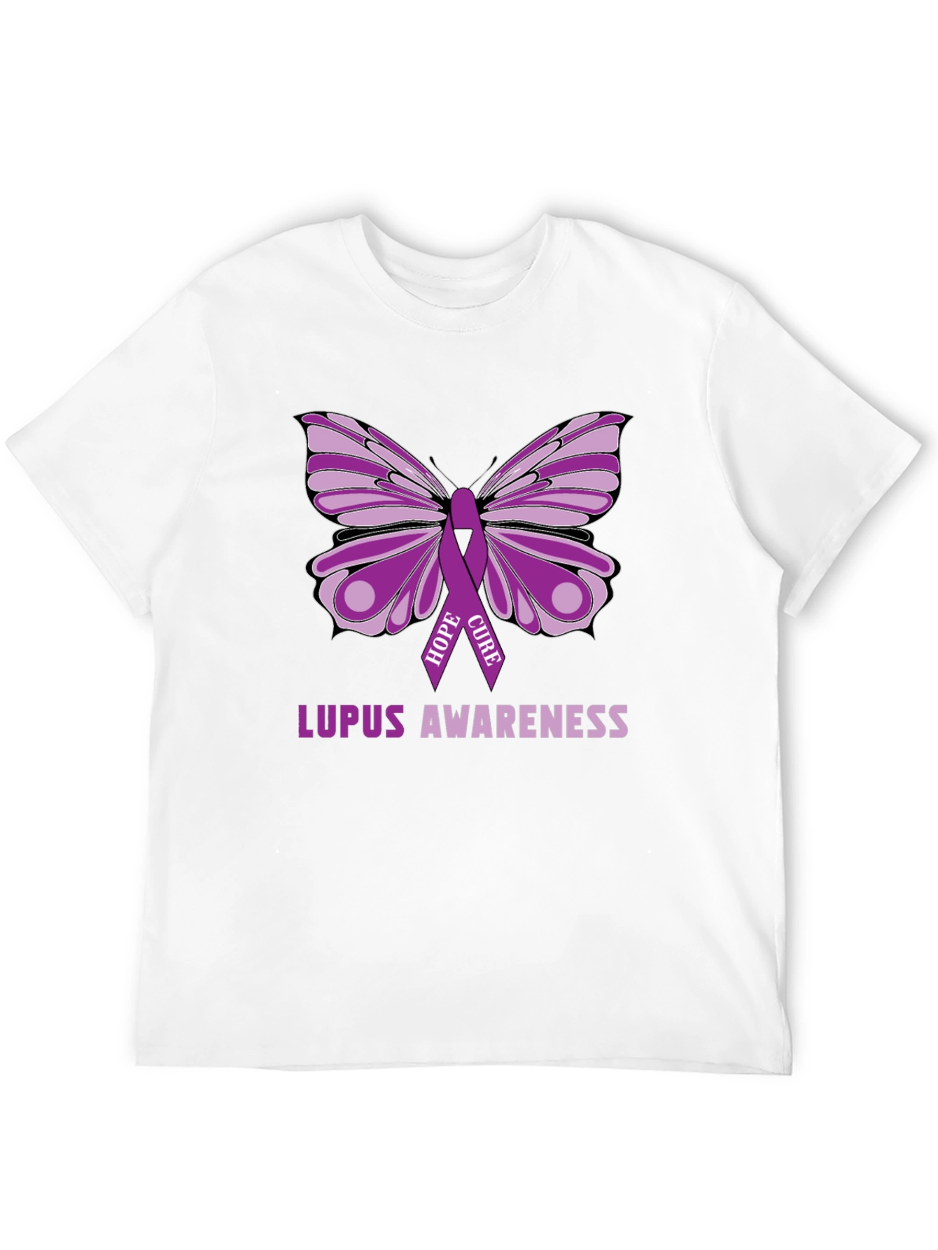 Lupus Awareness Butterfly Ribbon T-Shirt