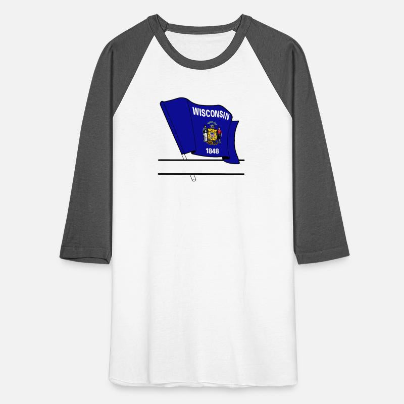 Flag Wisconsin text banner