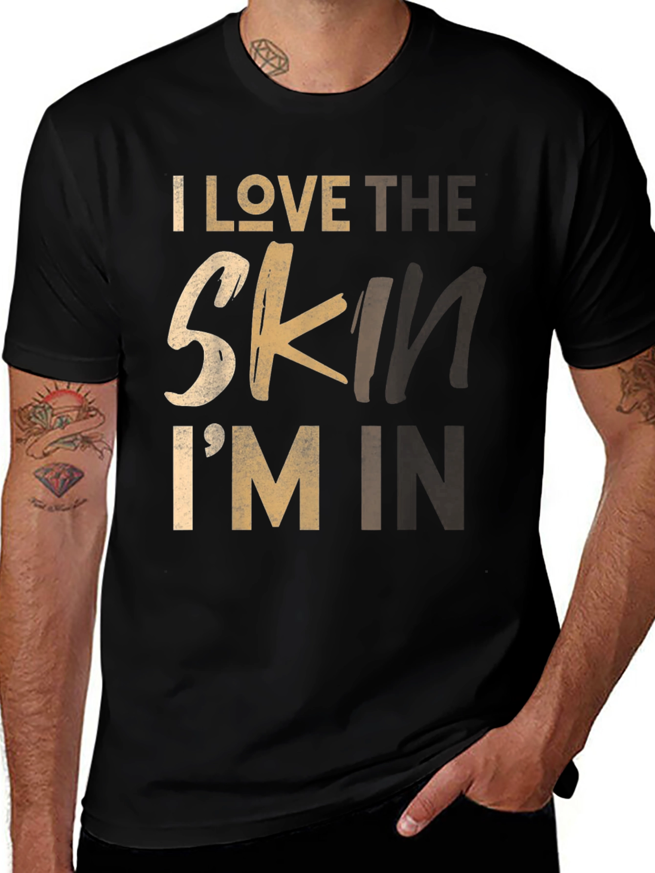I Love The Skin Im In Graphic Tee