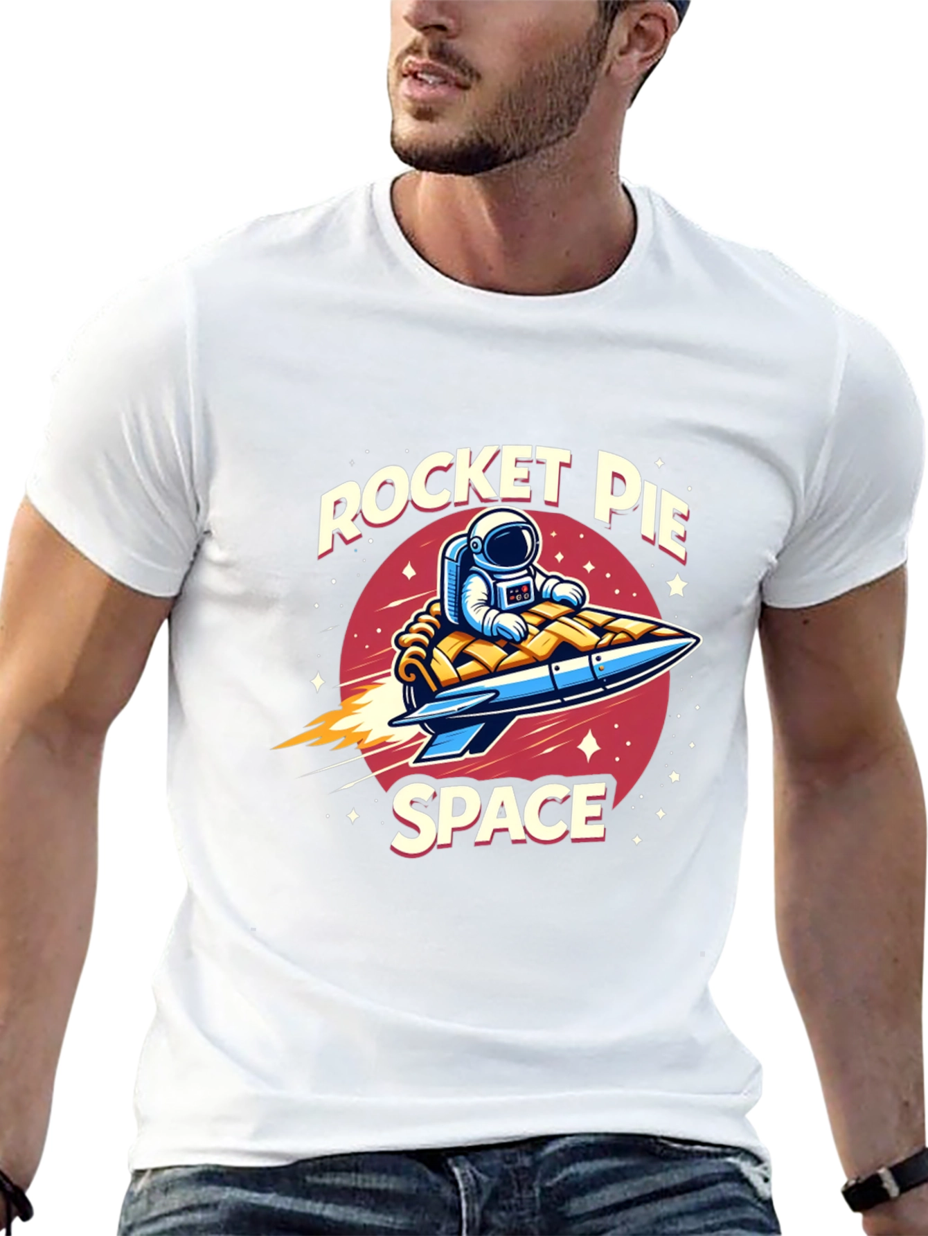 Rocket Pie Space Black T-Shirt