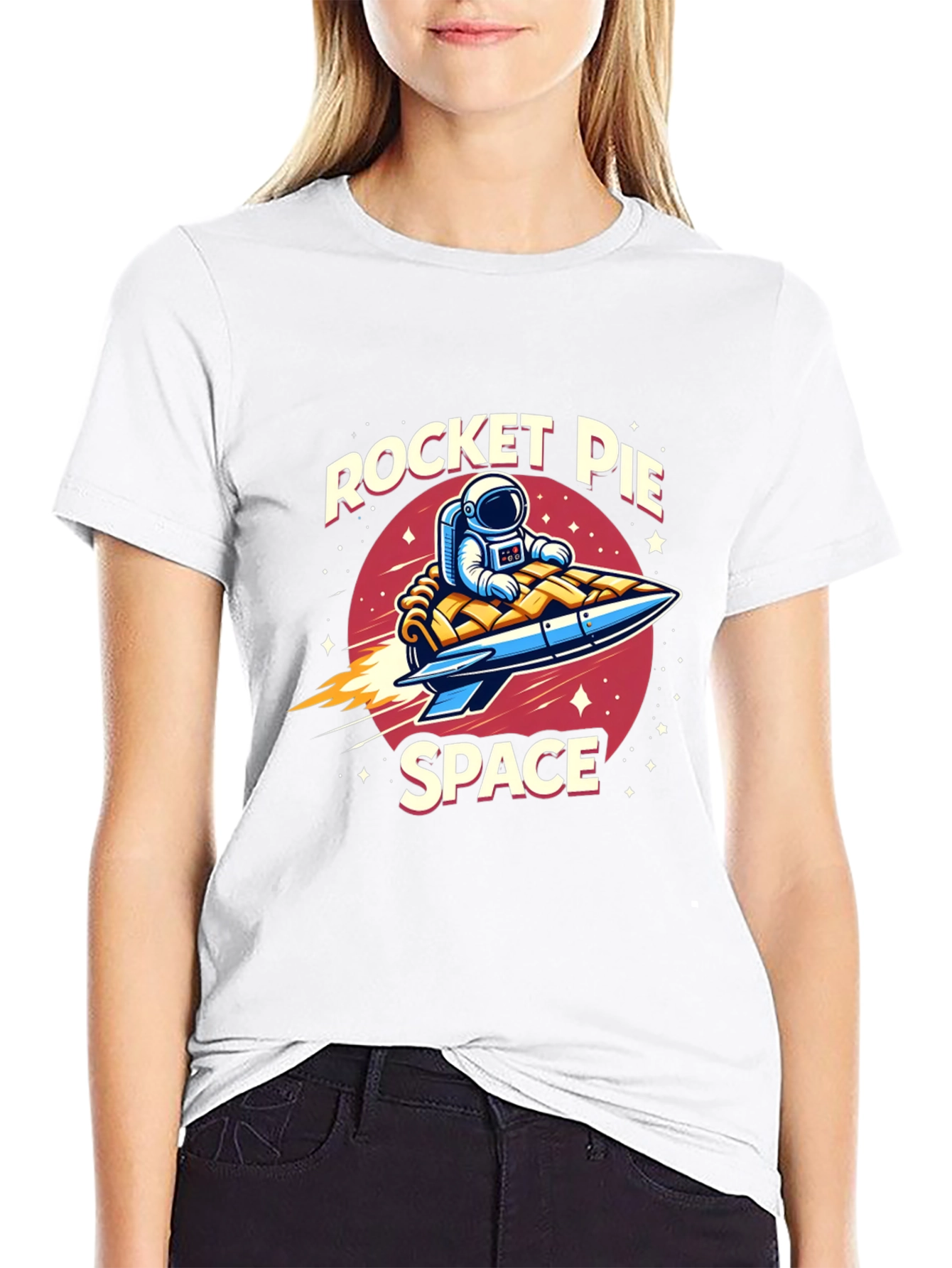 Rocket Pie Space Black T-Shirt