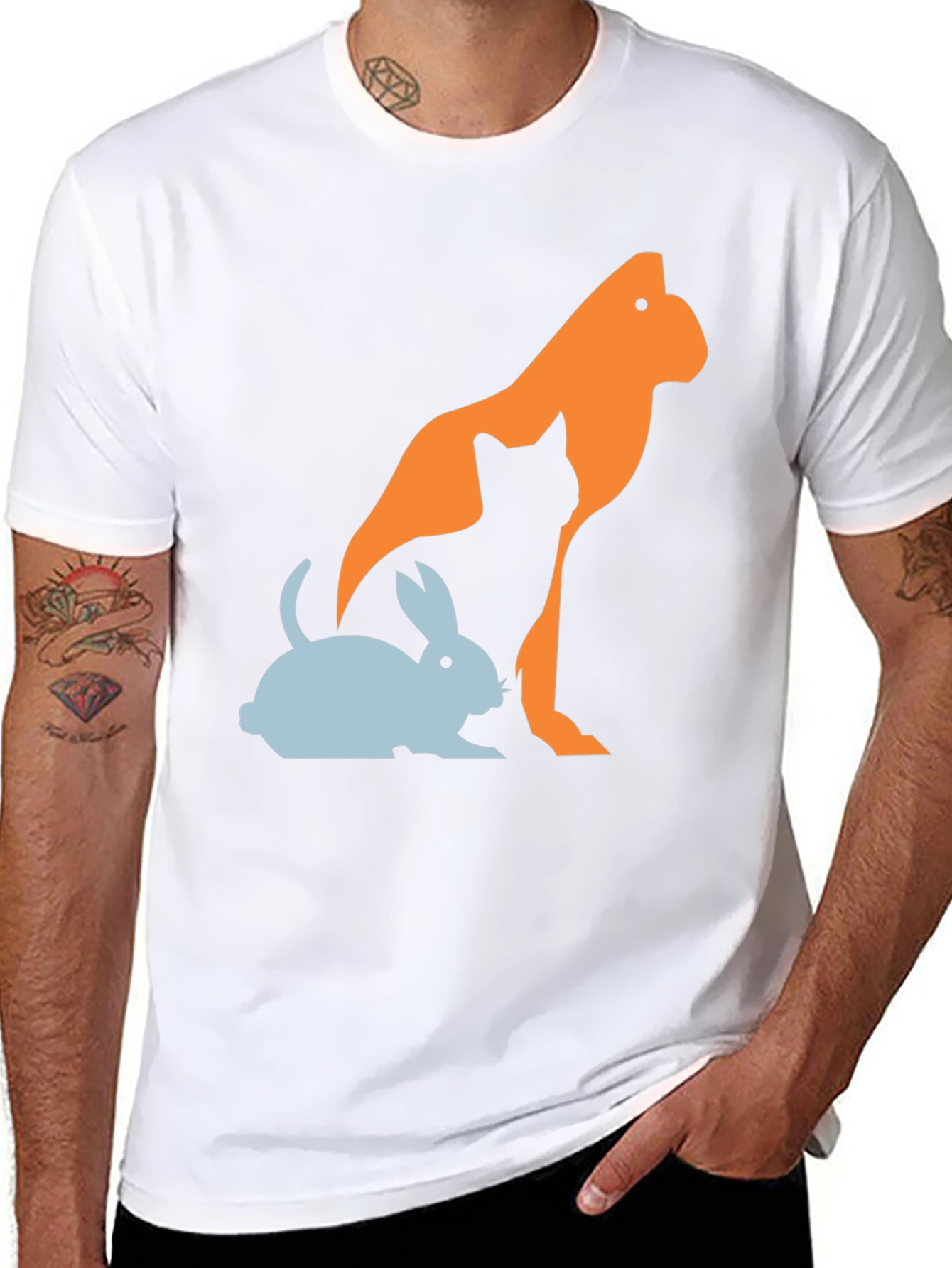 Animal Silhouette Graphic Tee