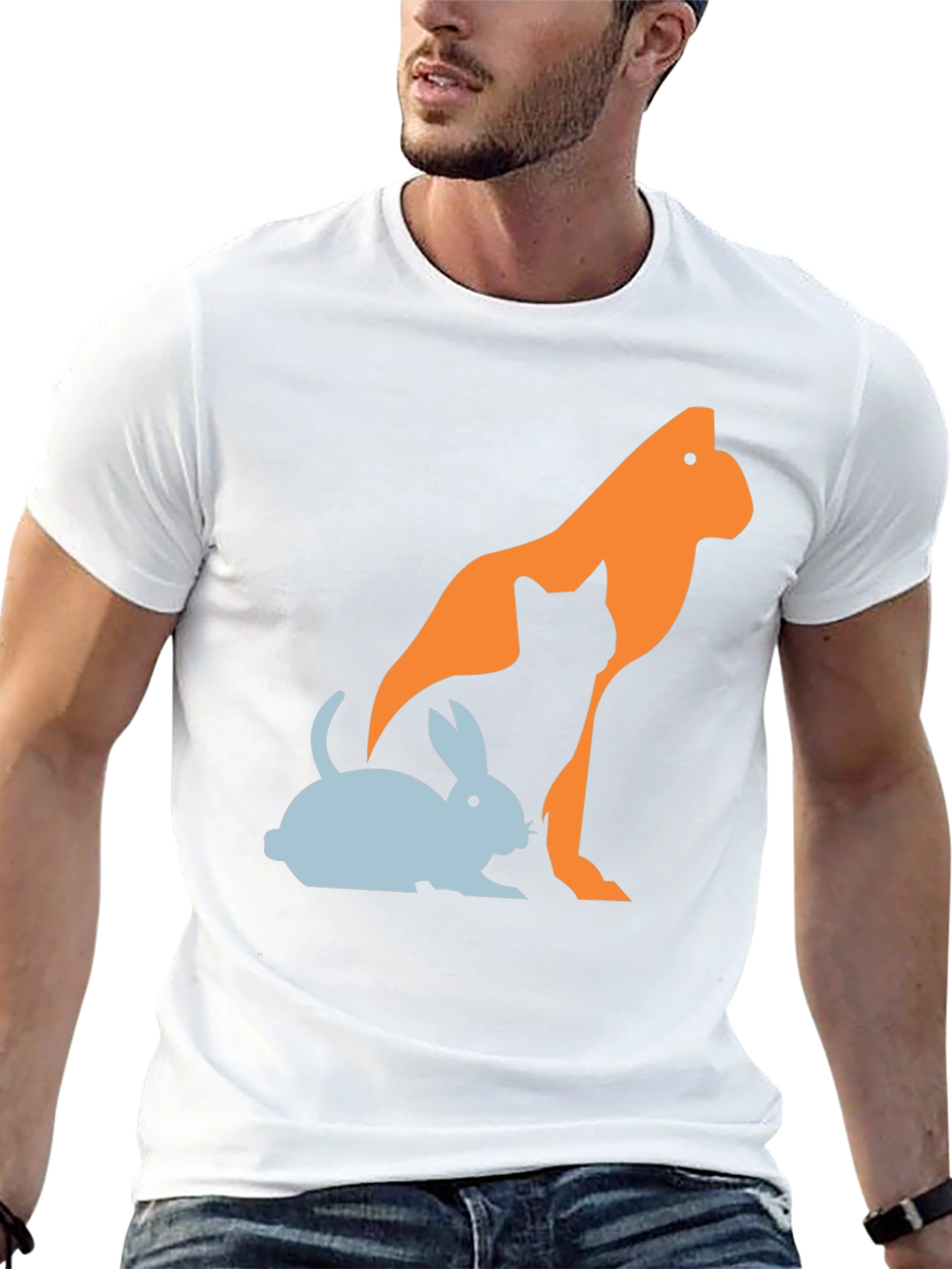 Animal Silhouette Graphic Tee