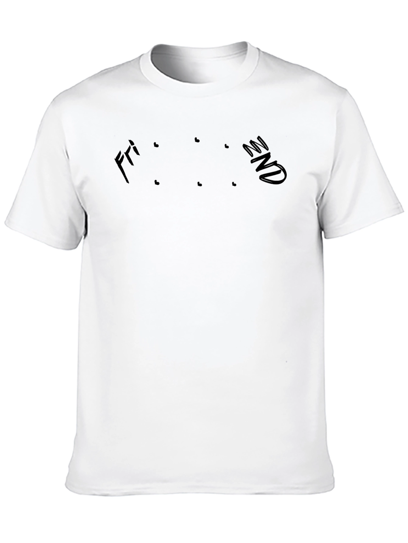 Fri-end Black Graphic T-Shirt