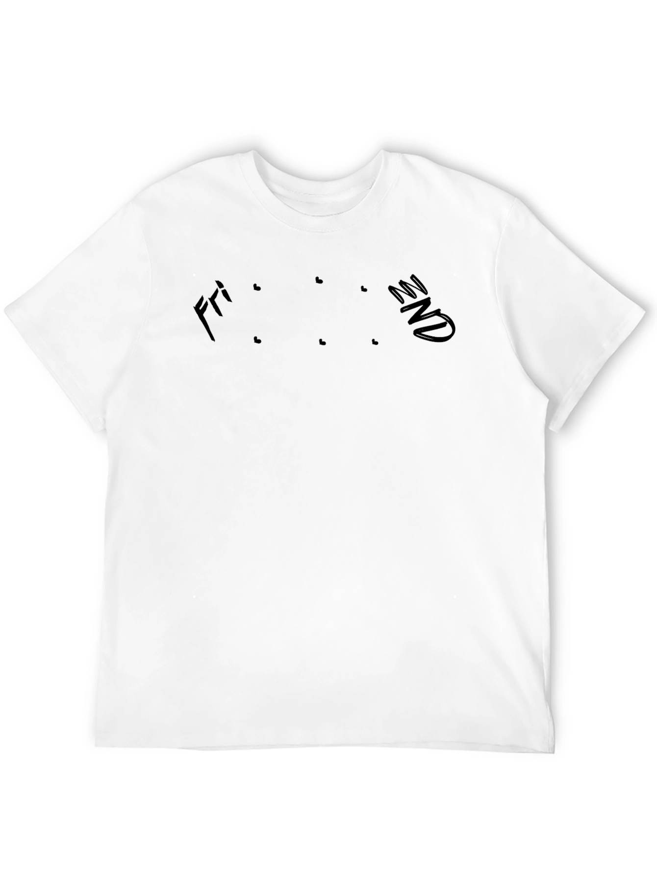 Fri-end Black Graphic T-Shirt