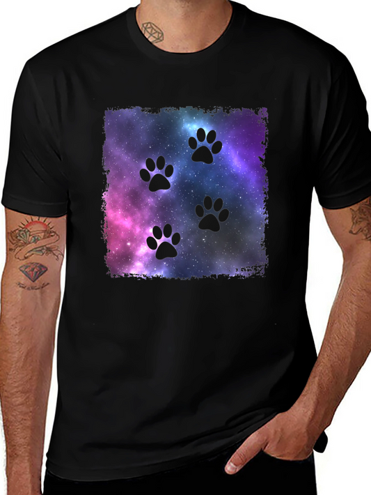 Galaxy Paw Print T-Shirt