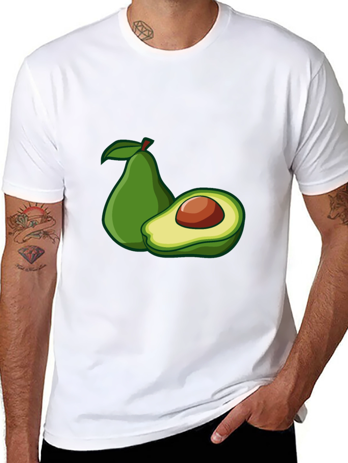 Avocado Graphic Tee - Modern Style