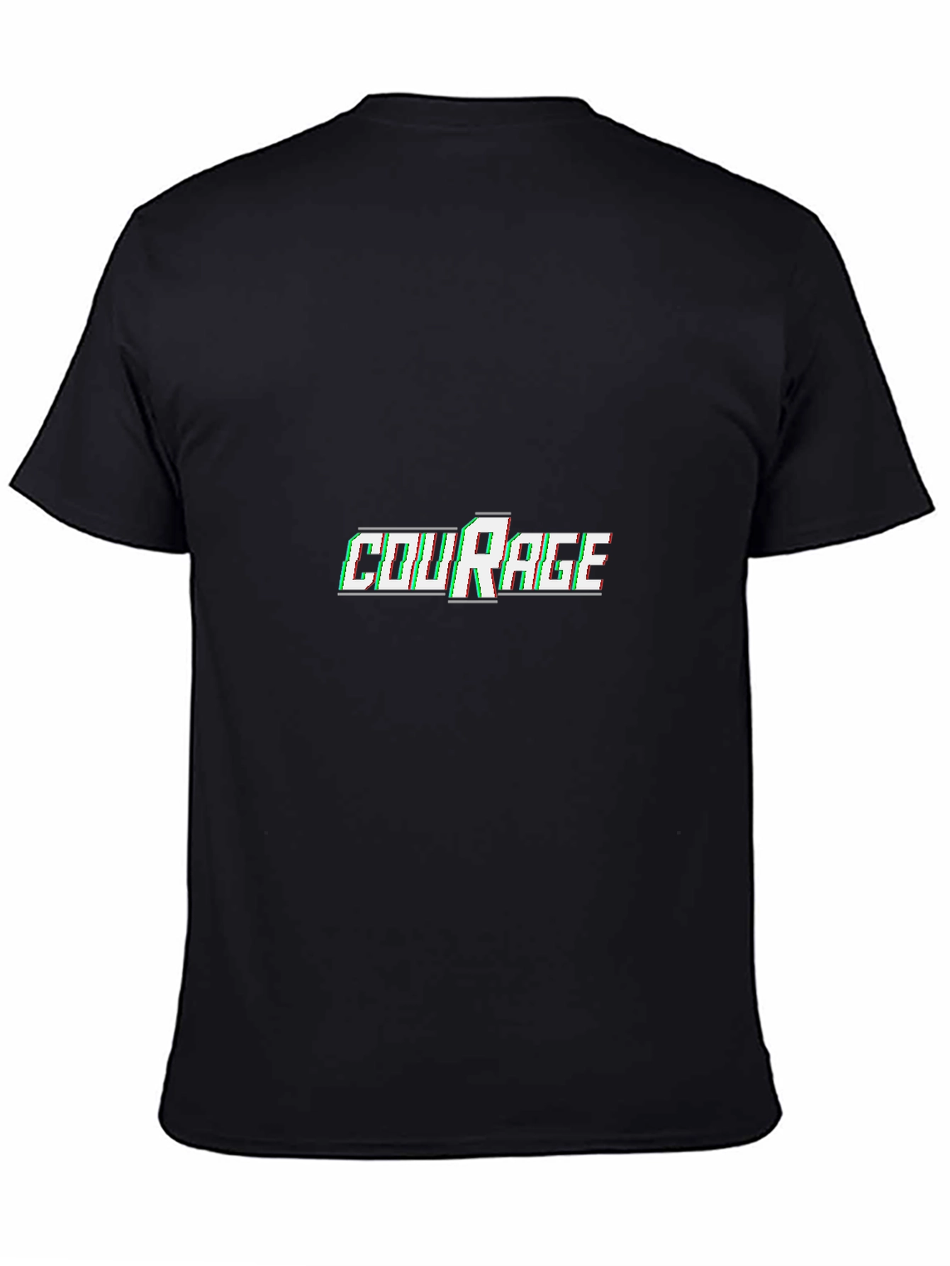 Courage Graphic Tee - Black Short Sleeve T-Shirt