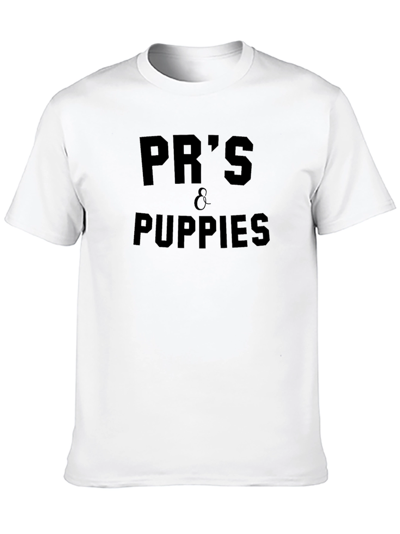 PRs & Puppies Black Graphic Tee