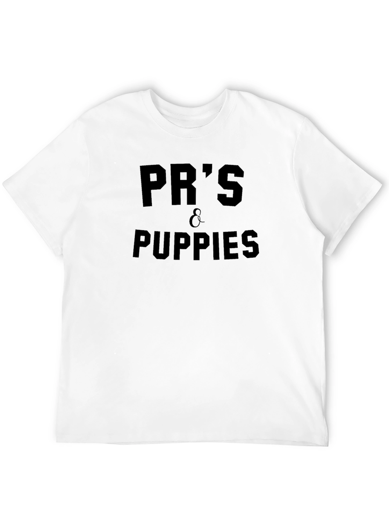 PRs & Puppies Black Graphic Tee