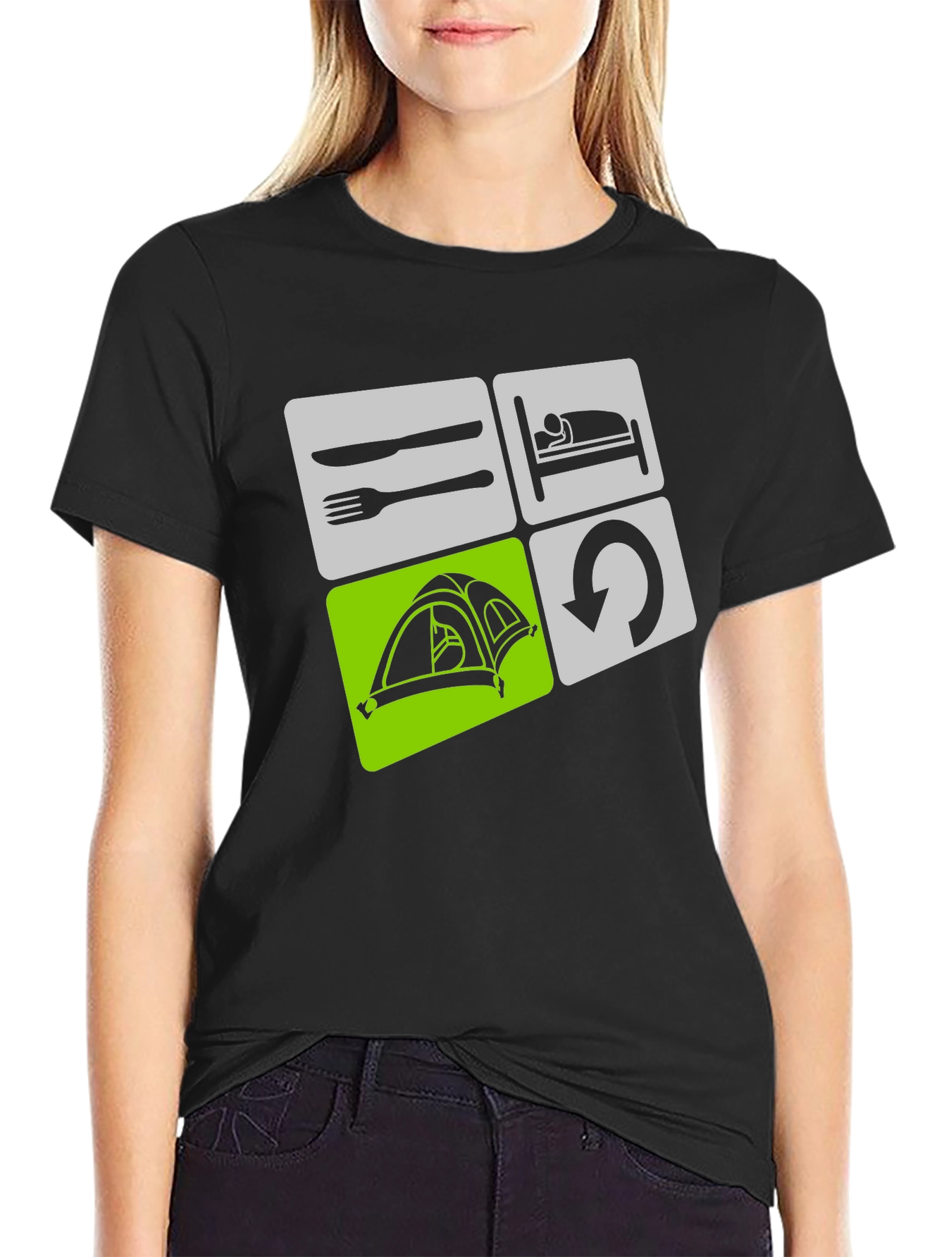 Eat Sleep Camp Repeat T-Shirt