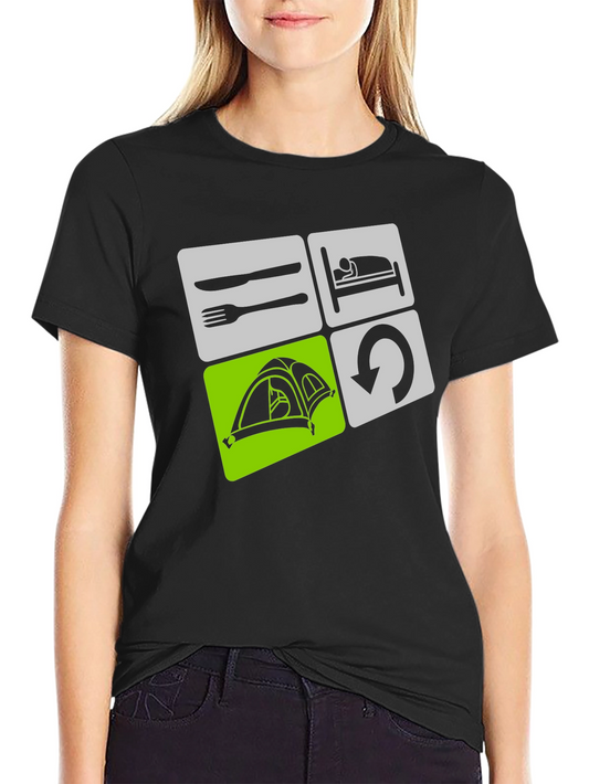 Eat Sleep Camp Repeat T-Shirt