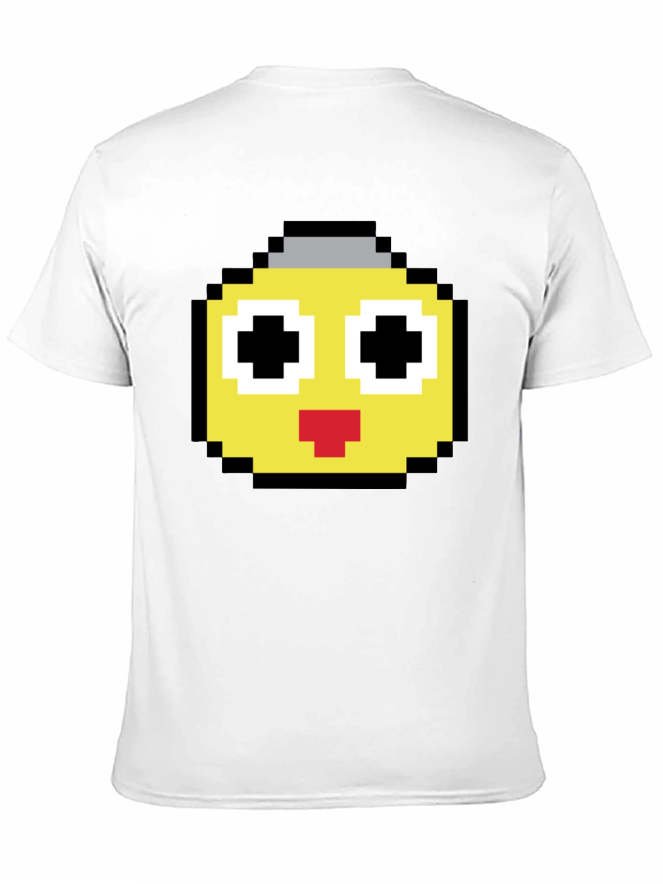 Pixel Art Emoji Black T-Shirt