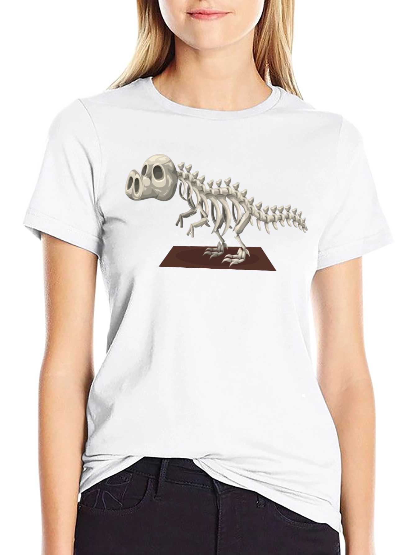 Cool Dry Bones Dinosaur Skeleton T-Shirt
