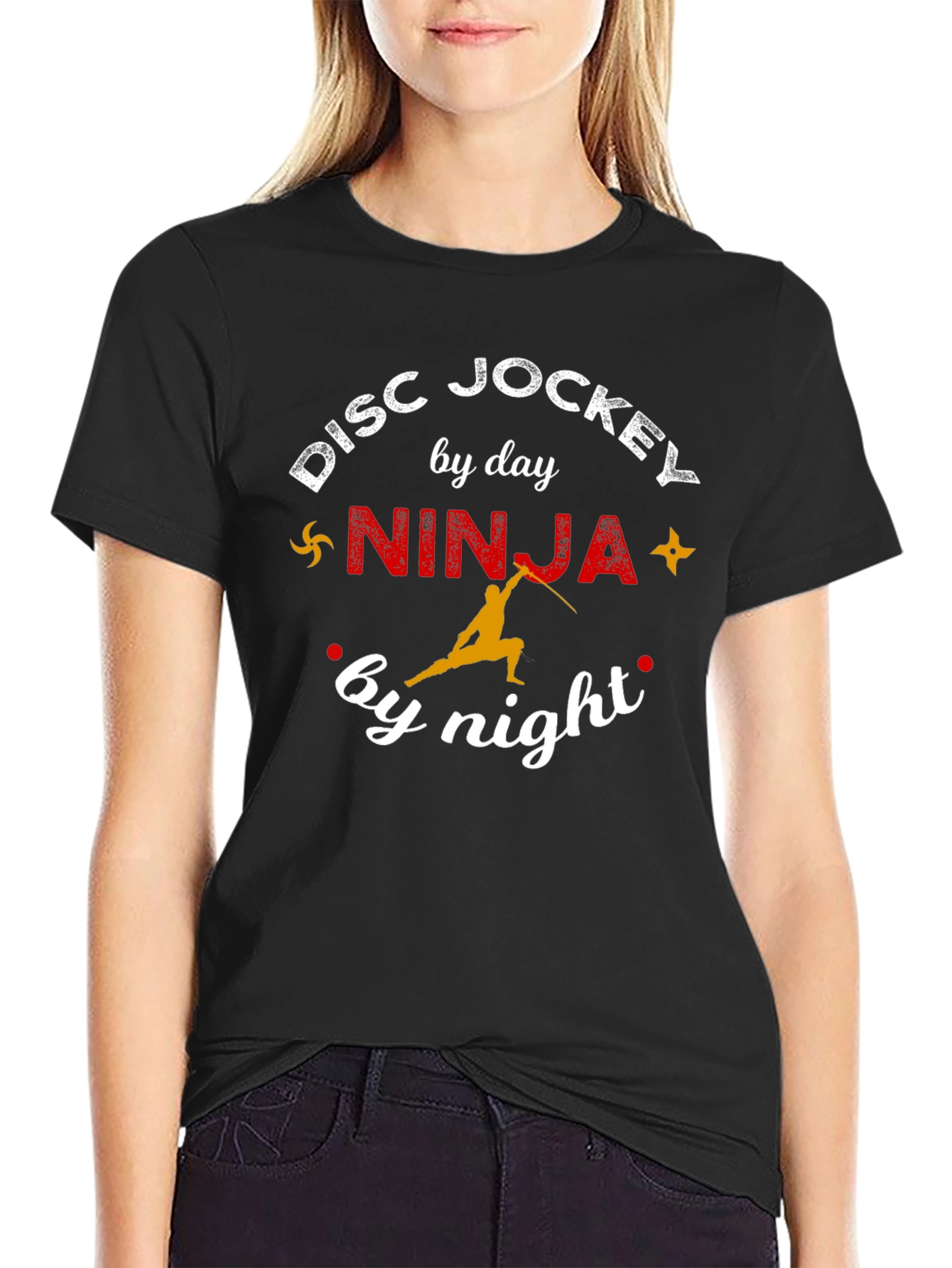Disc Jockey by Day Ninja by Night Graphic T-Shirt