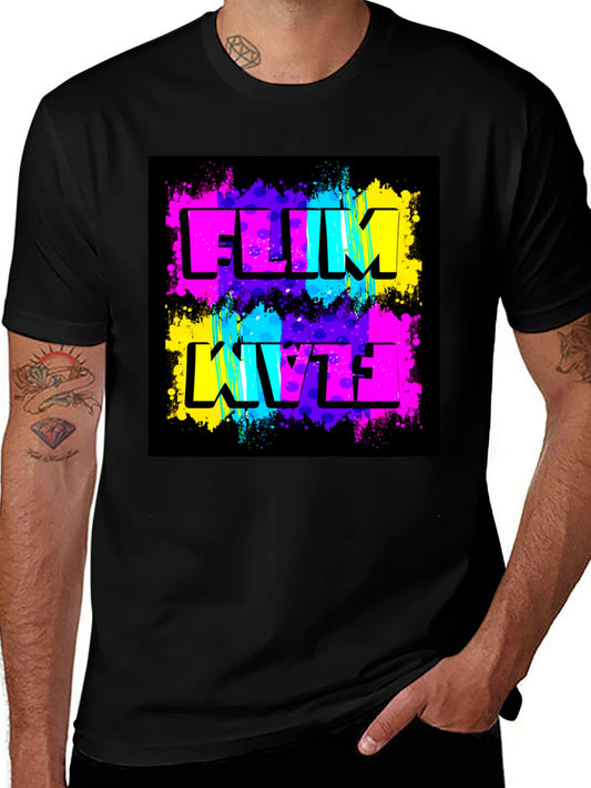 Funky FLIM Flam T-Shirt - Black