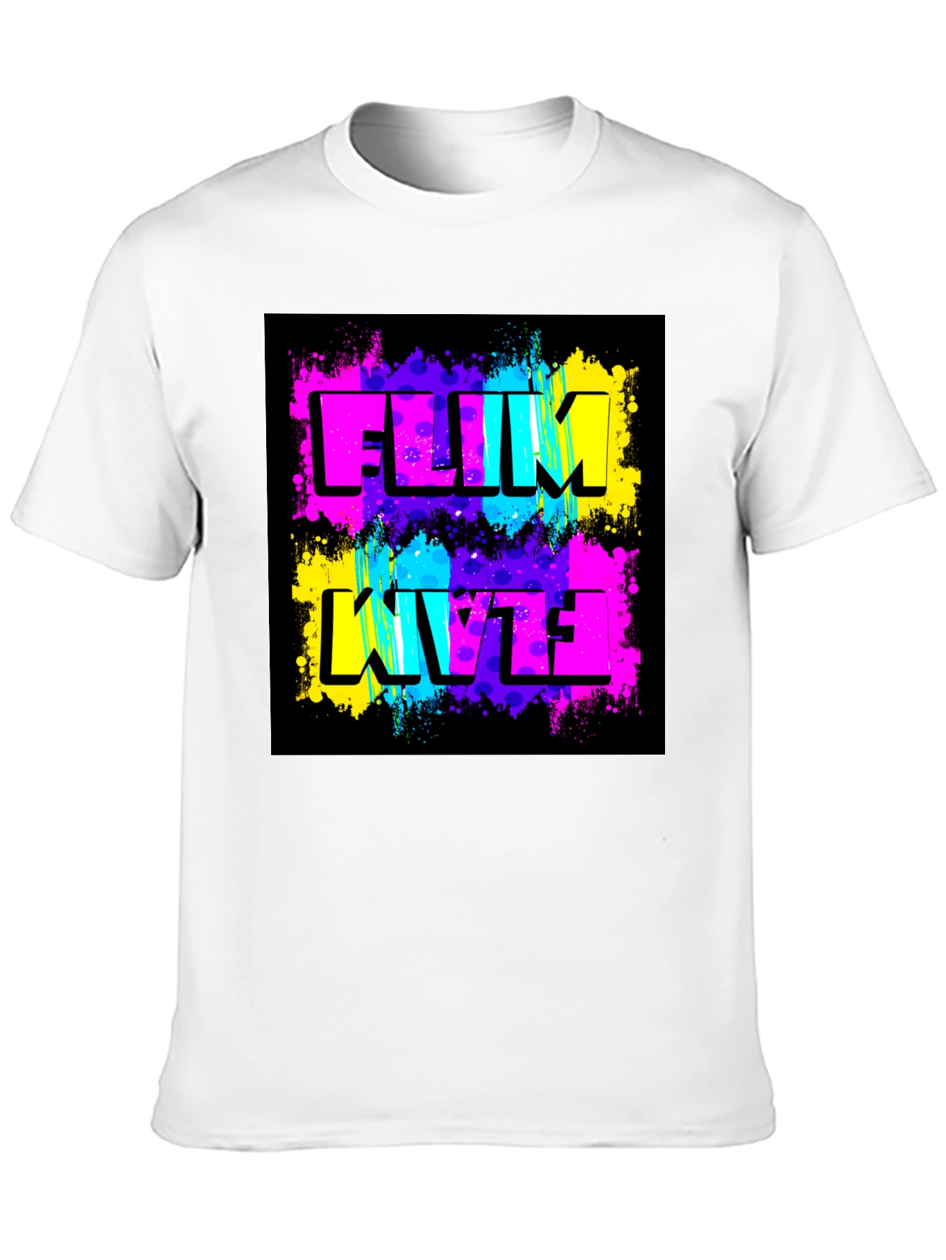 Funky FLIM Flam T-Shirt - Black