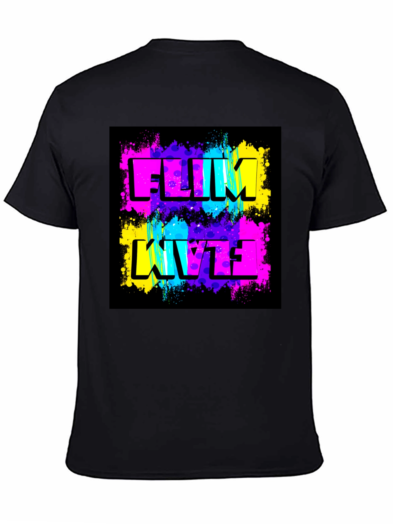 Funky FLIM Flam T-Shirt - Black