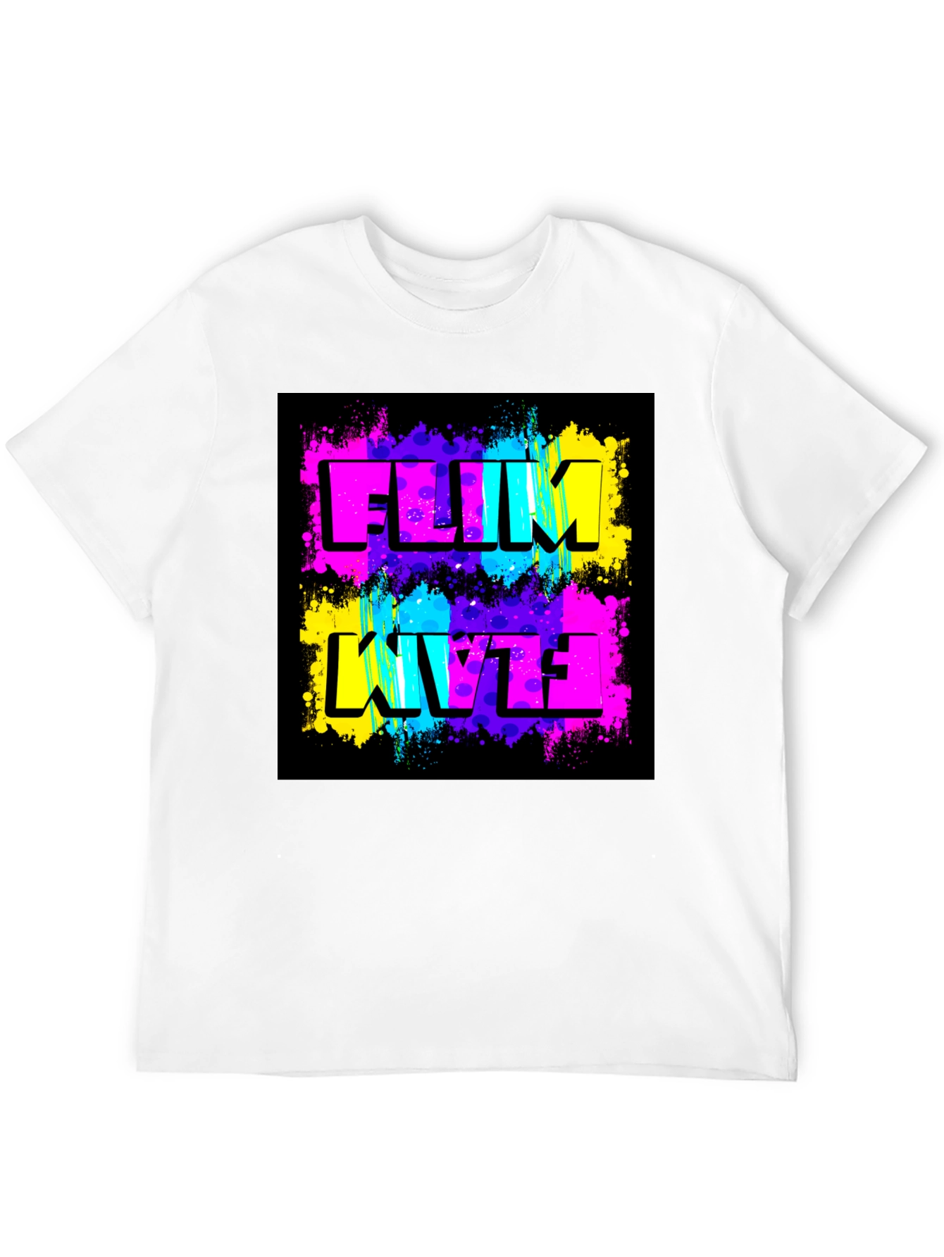 Funky FLIM Flam T-Shirt - Black