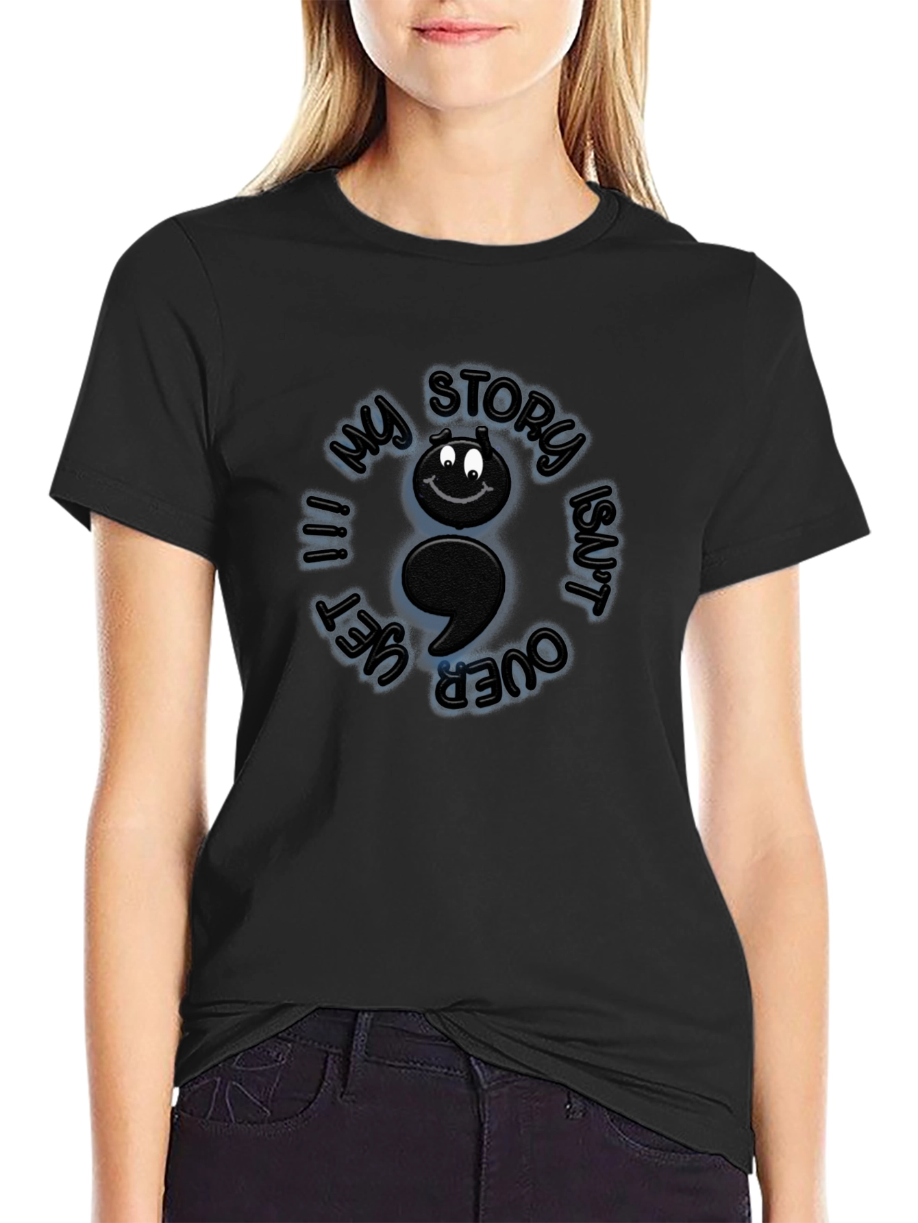 My Story Isnt Over Yet Semicolon T-Shirt