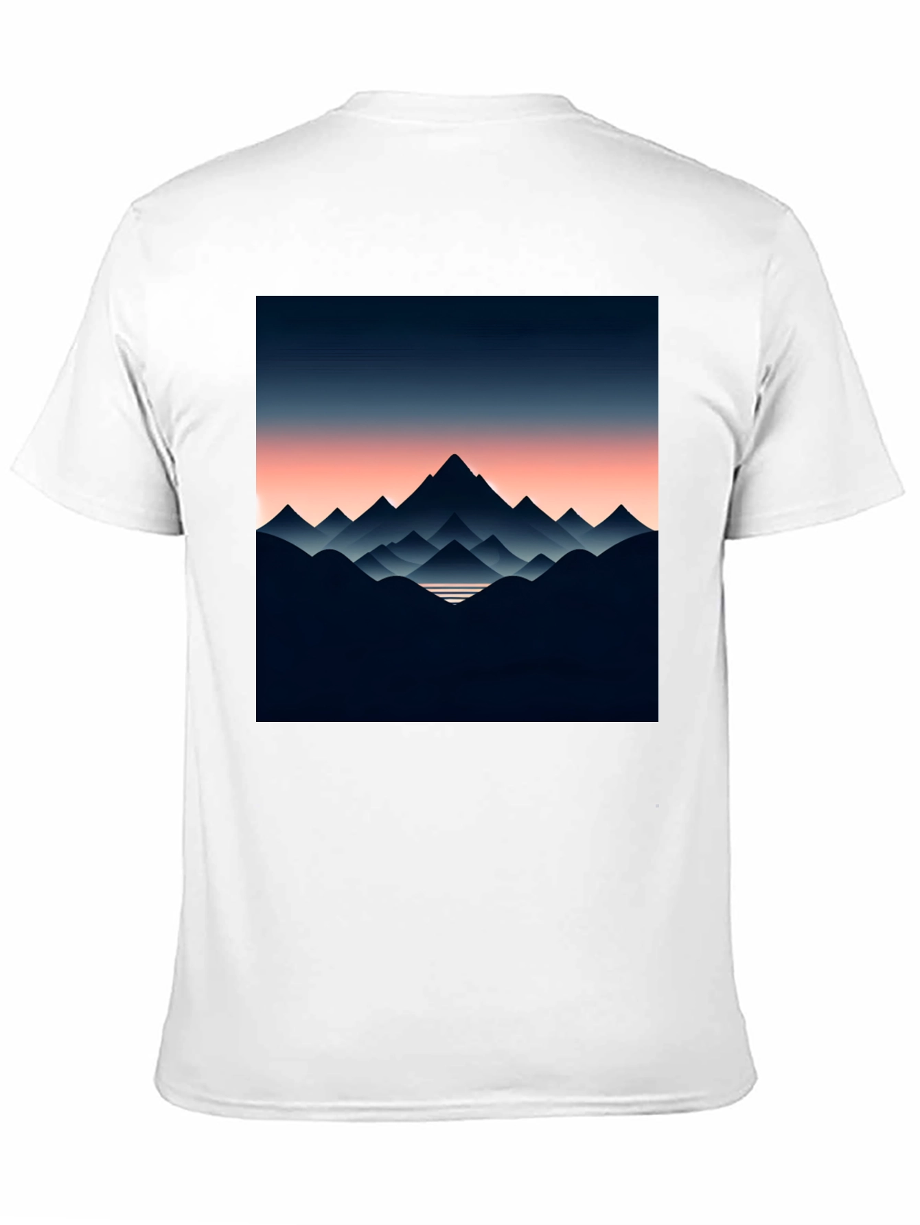 Mountain Range Graphic Tee - Stylish Mens Black T-Shirt
