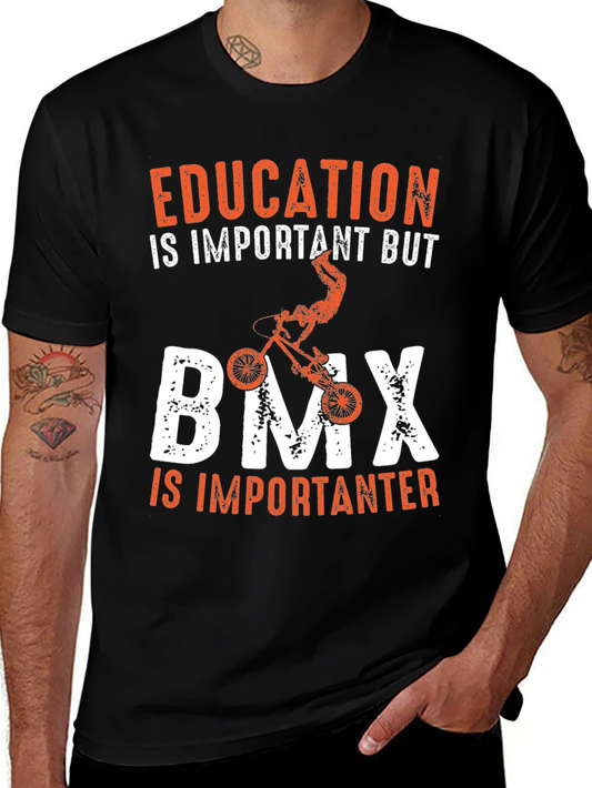 Education vs BMX Graphic T-Shirt