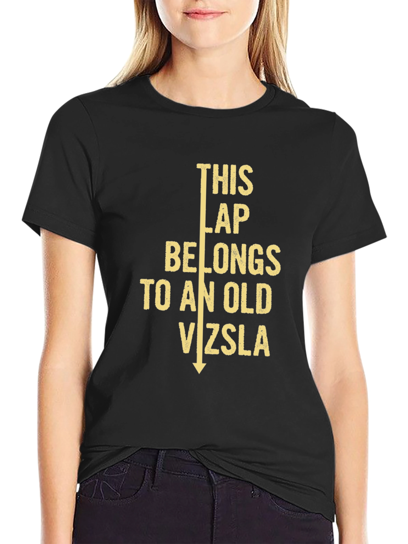 This Lap Belongs to an Old Vizsla T-Shirt