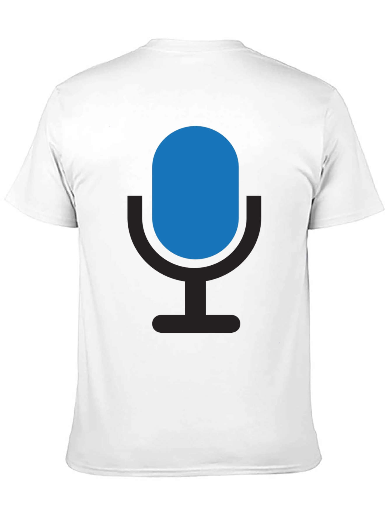 Microphone Graphic Black T-Shirt - Podcast Ready!