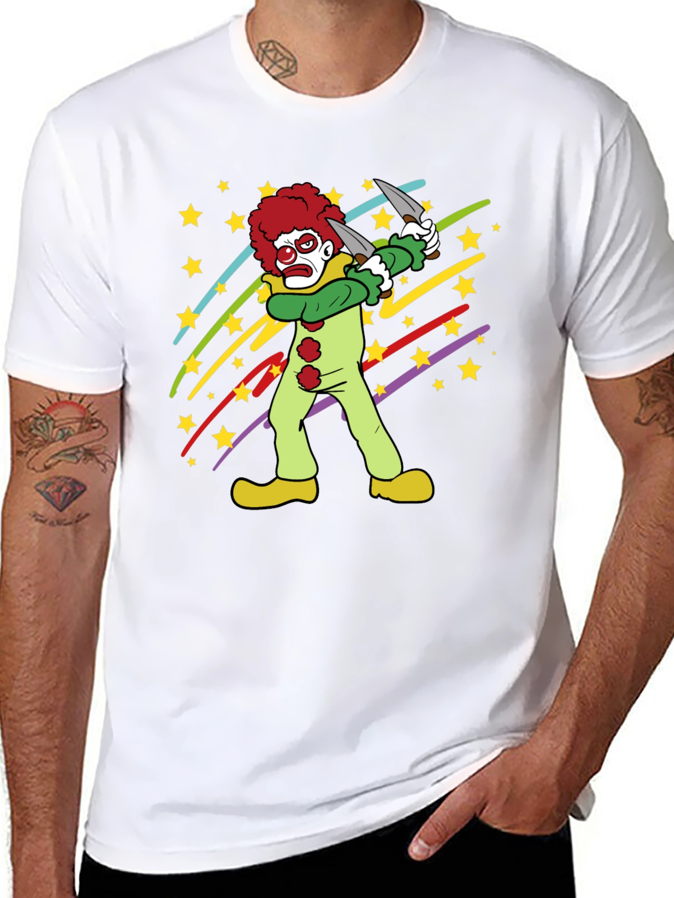 Clown Graphic Tee - Spooky Fun!